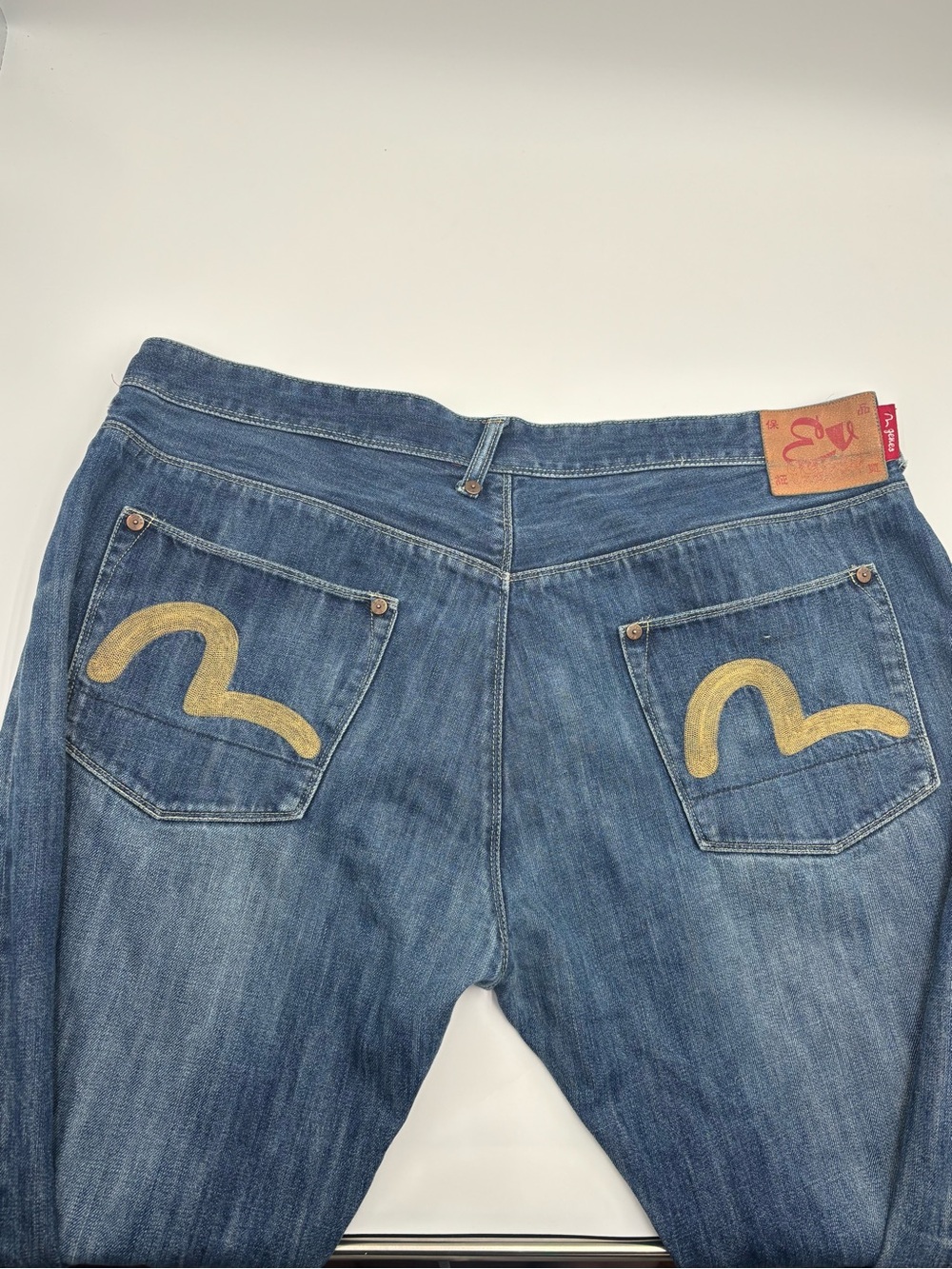 Vintage Y2K Evisu Men's Size 44x42 Japanese Denim blue Jeans